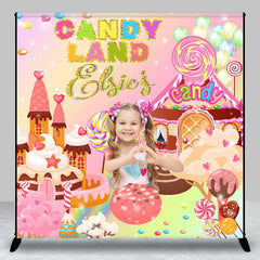 Aperturee - Colorful Candyland Custom Photo Birthday Backdrop