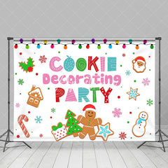 Aperturee - Colorful Christmas Cookie Decorating Party Backdrop