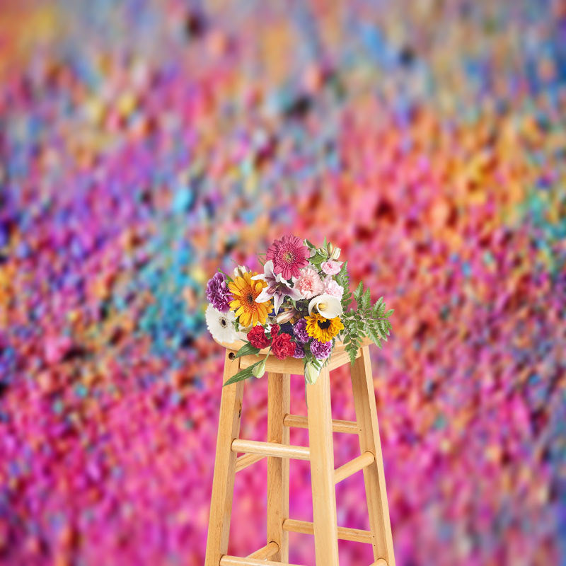 Aperturee - Colorful Pigment Granules Texture Bokeh Backdrop