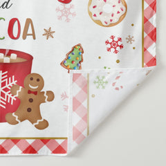 Aperturee - Cookies And Cocoa Cartoon Merry Christmas Backdrop