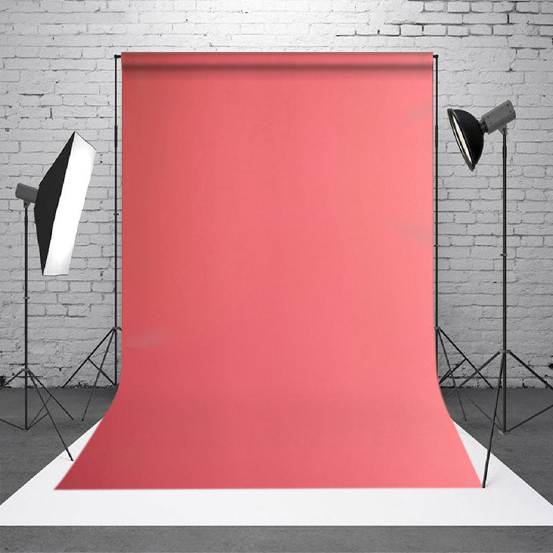 Aperturee Coral Solid Color Photo Studio Backdrop For Portrait