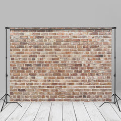 Aperturee - Country Light Red Brick Wall Photo Studio Backdrop