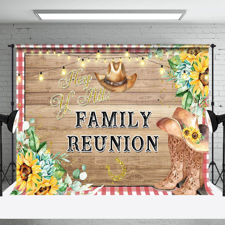 Family Reunion Backdrop Design Template