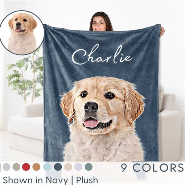 Dog Face Blanket Dog Blanket Personalized Blankets For Humans