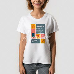 Aperturee - Custom Family Reunion Block Design T-Shirt