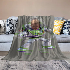 Aperturee - Custom Photo Cool Toy Astronaut Bokeh Blanket For Boys