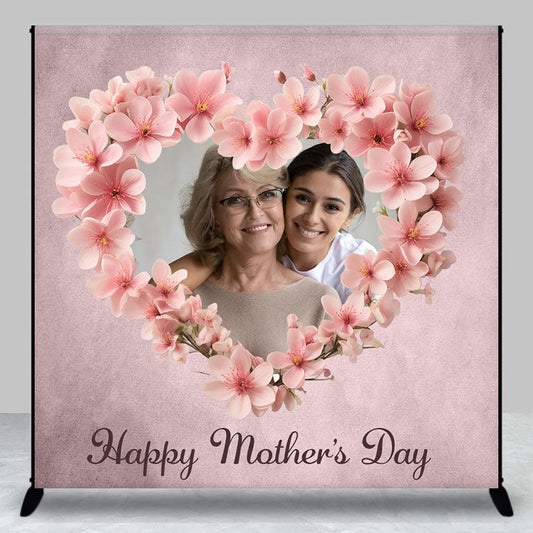 Aperturee - Custom Photo with Mom Happy Mothers Day Backdrop