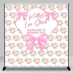 Aperturee - Custom Pink Rose Bachelorette Party 2025 Backdrop