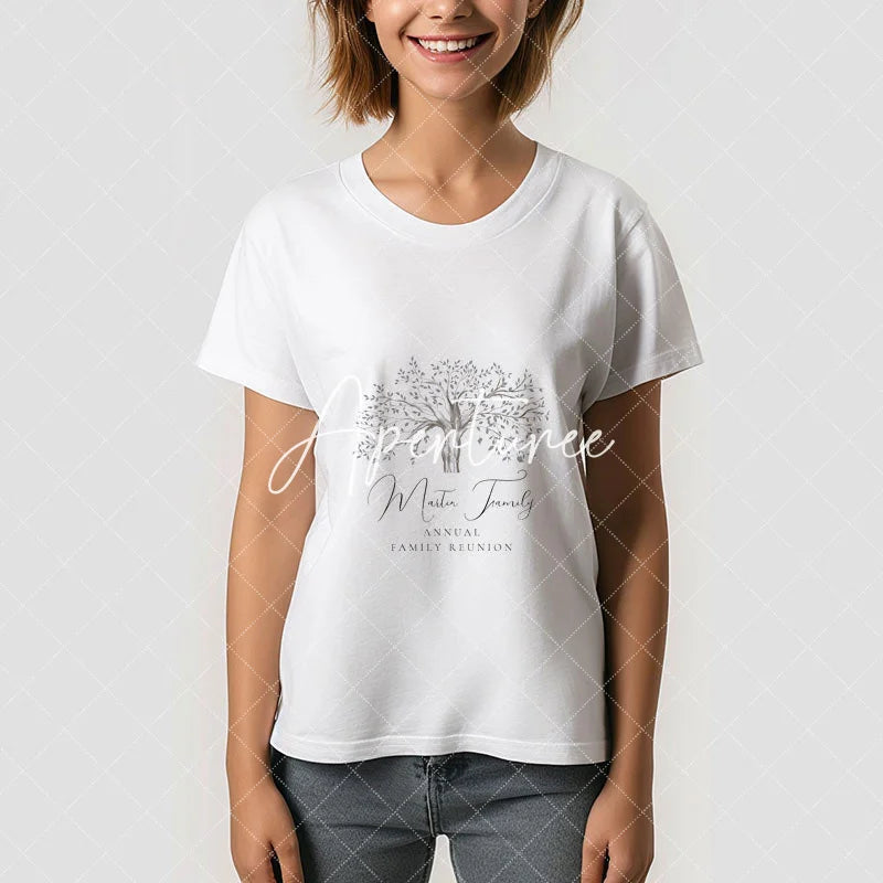 Aperturee - Custom Watercolor Family Tree Vacation Reunion TShirt