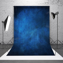 Aperturee - Deep Blue Cool Abstract Portrait Cloth Backdrops
