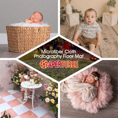 Aperturee - Deep Wooden Texture Baby Photography Rubber Floor Mat