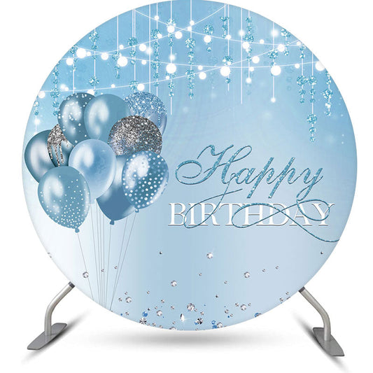 Aperturee - Diamond Strings Balloon Circle Birthday Backdrop
