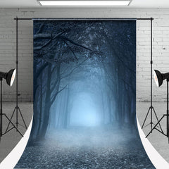 Aperturee - Dim Forest Smog Halloween Photoshoot Sweep Backdrop