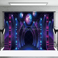 Aperturee - Disco Shiny Light Ball Dancing Party Photo Backdrop