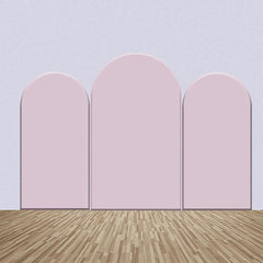 Aperturee - Dusty Pink Theme Decor Solid Color Arch Backdrop Kit