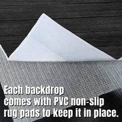 Aperturee - Elegant Black Horizontal Stripe Wood Grain Floor Mat