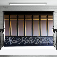 Aperturee - Elegant Purple Royal Blue Gold Retro Photo Backdrop