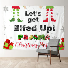 Aperturee - Elfed Up Pajama Merry Christmas Party Backdrop
