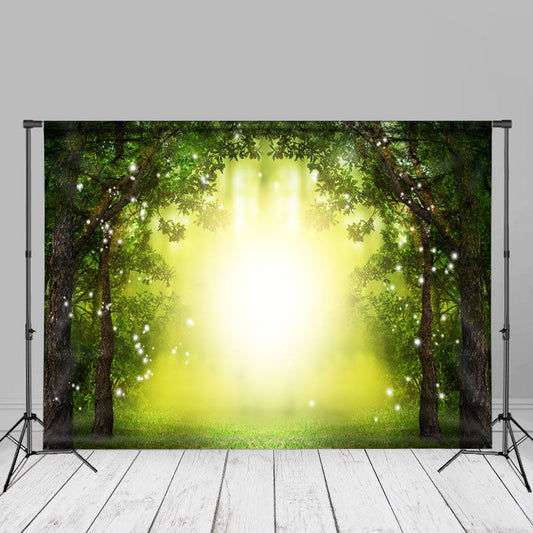 Aperturee - Enchanted Spring Forest Shiny Photoshoot Backdrop