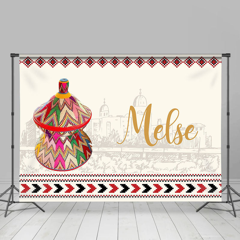 Aperturee - Ethioian Culture Melse Blanket Wedding Backdrop