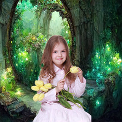 Aperturee - Fantasy Magic Forest Landscape Portrait Backdrop