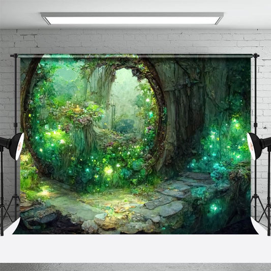 Aperturee - Fantasy Magic Forest Landscape Portrait Backdrop