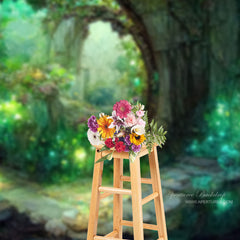 Aperturee - Fantasy Magic Forest Landscape Portrait Backdrop