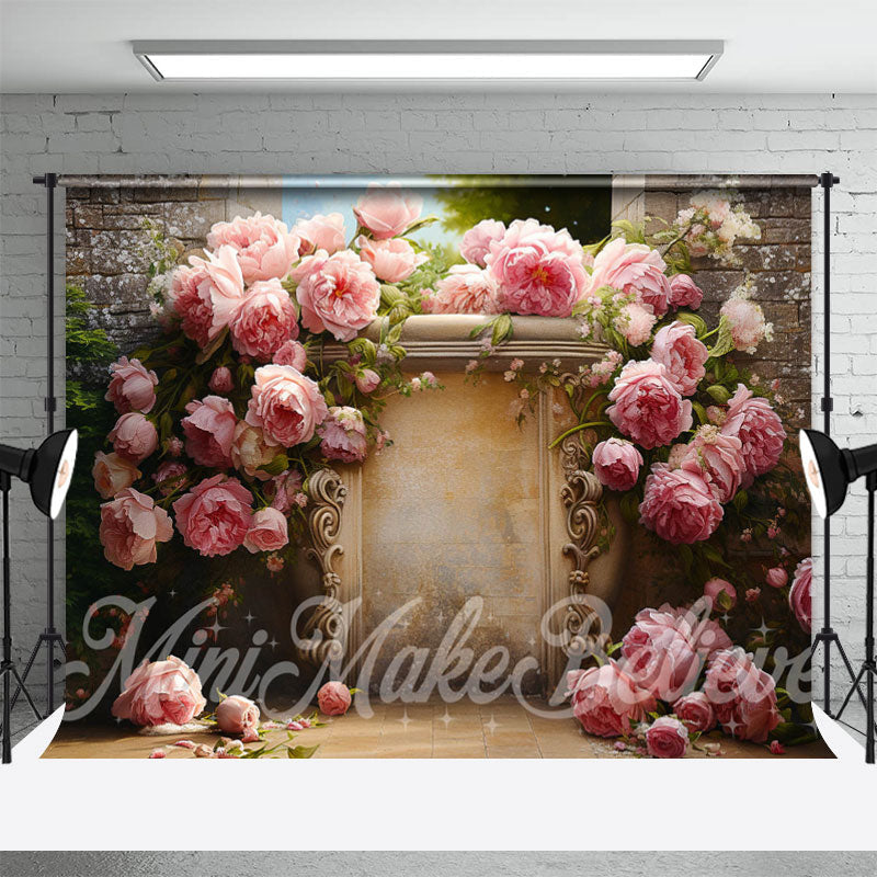 Aperturee - Fine Art Floral Vintage Retro Flower Painting Backdrop