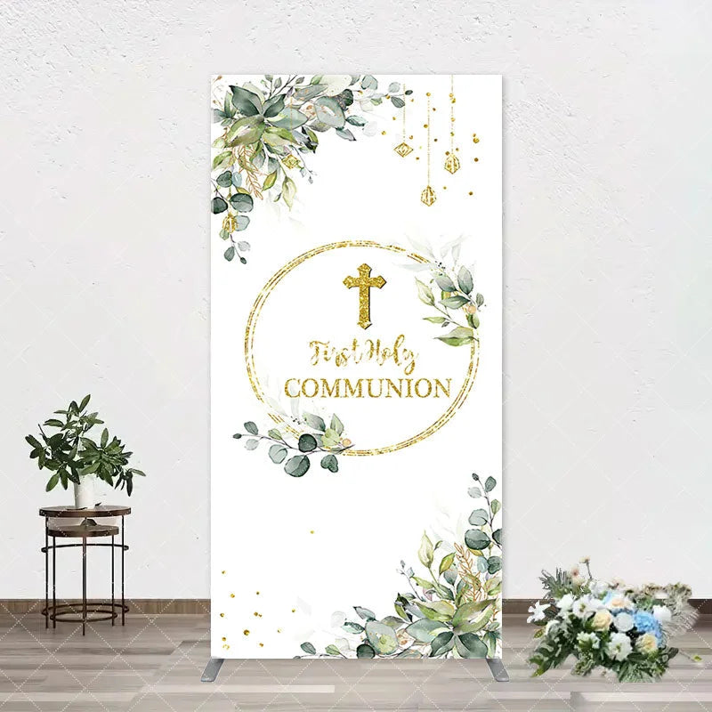 Aperturee - First Communion Cross Spring Arch Baptism Backdrop