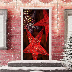 Aperturee - Fivepointed Star Christmas Door Cover Decoration
