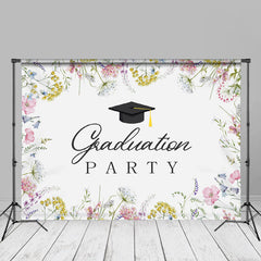 Aperturee - Floral Beige Gradation Party Photo Booth Backdrop
