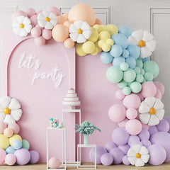 Aperturee - Flower Macaron Pastel Balloons Garland For Events | Party Decorations