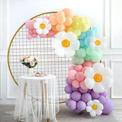 Aperturee - Flower Macaron Pastel Balloons Garland For Events | Party Decorations