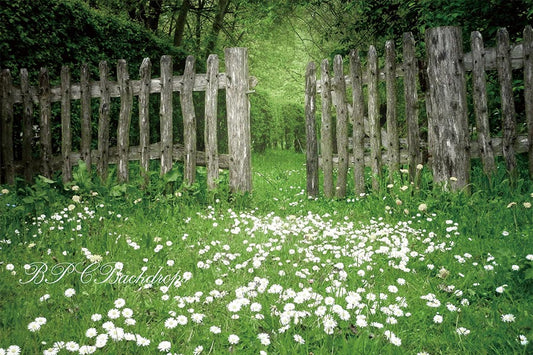 Aperturee - Flowers Forest Spring Summer Backdrop For Portrait