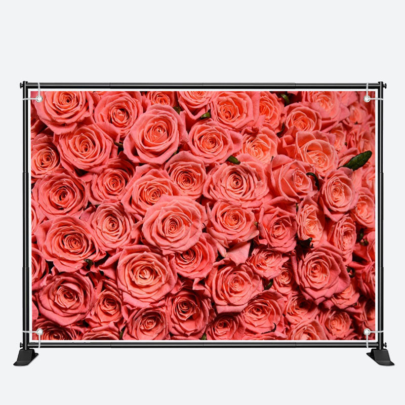 Aperturee - Fresh Red Roses Photograph Valentines Day Backdrop