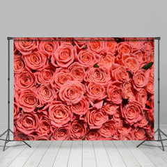 Aperturee - Fresh Red Roses Photograph Valentines Day Backdrop