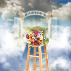 Aperturee - Funeral Heaven Door Ladder Steppe Cloud Backdrop