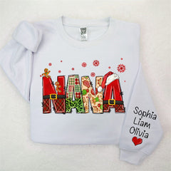 Aperturee - Gingerbread Santa Nana Custom Christmas Sweatshirt