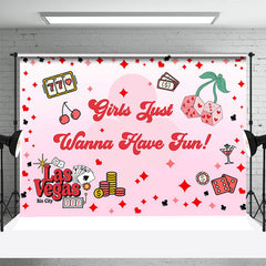 Aperturee - Girl Just Wanna Have Fun Card Pink Dance Backdrop