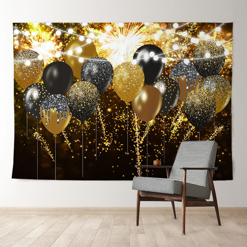 Aperturee - Glitter Like Squin Spark Balloon New Year Backdrop