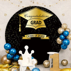Aperturee - Gold And Black Round Class Of 2022 Backdrops