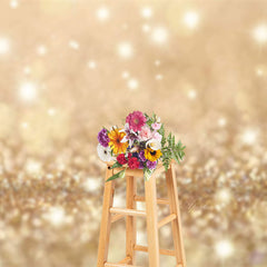 Aperturee - Gold Glitter Spot Bokeh Photoshoot Wedding Backdrop