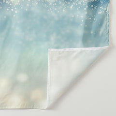 Aperturee - Gold Light Blue Theme Winter Backdrop For Photo
