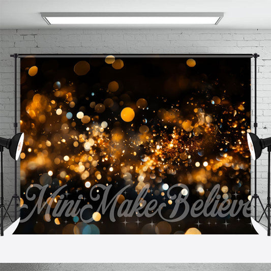 Aperturee - Golden Glitter Bokeh Dreamy Photo Shoot Backdrop