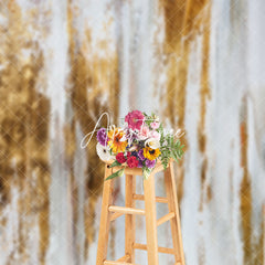 Aperturee - Gray Gold Abstract Texture Photography Backdrop