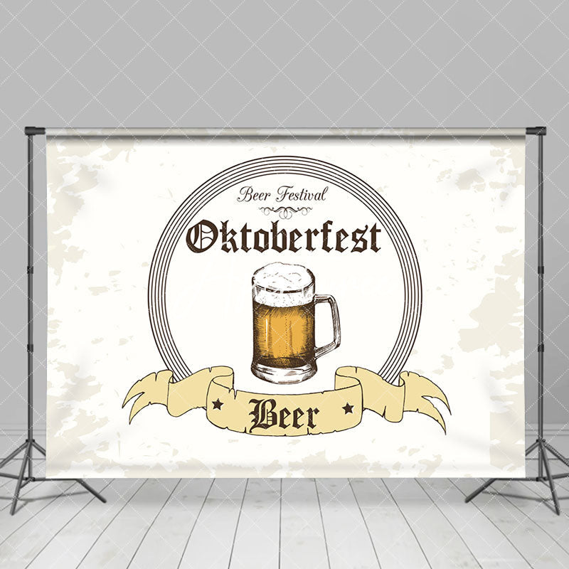 Aperturee - Grey White Glass Beer Festival Oktoberfest Backdrop