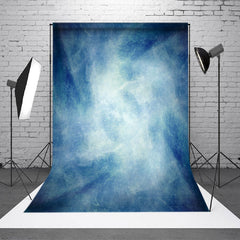 Aperturee - Grunge Blue Abstract Texture Portrait Photo Backdrop