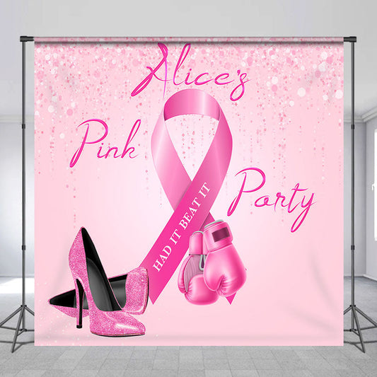 Aperturee - Had It Beat Custom Pink Party Backdrop for Women