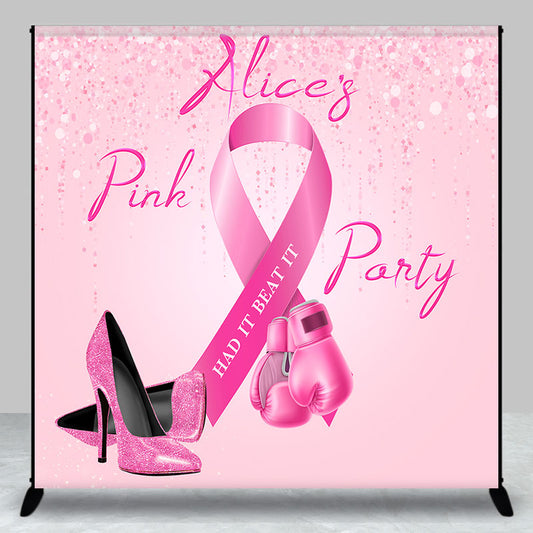 Aperturee - Had It Beat Custom Pink Party Backdrop for Women