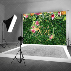 Aperturee - Hawaii Floral Green Leaves 2026 Backdrop For Photo